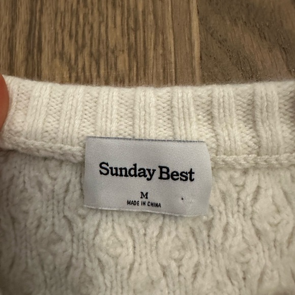 Aritzia Sunday Best Peggy Sweater (Whisper White) - Picture 4 of 4